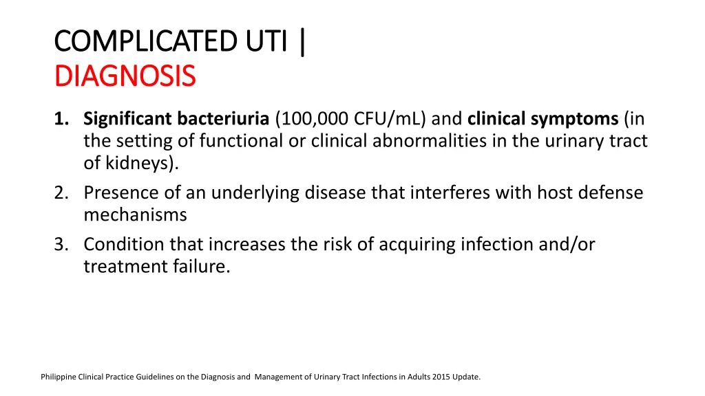 complicated uti complicated uti diagnosis