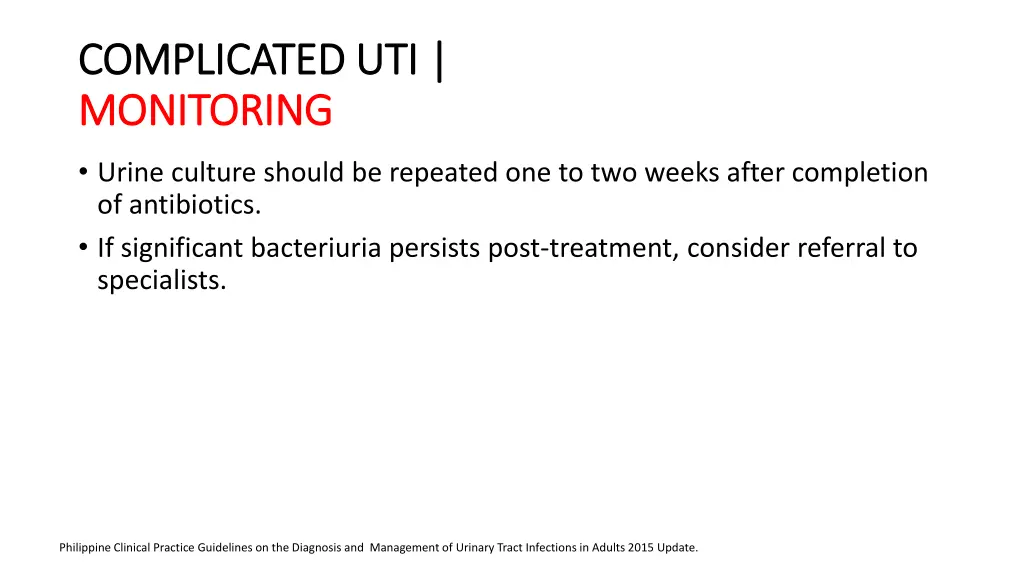 complicated uti complicated uti monitoring