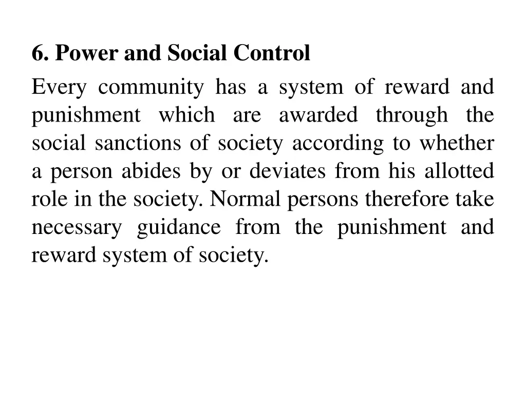 6 power and social control every community