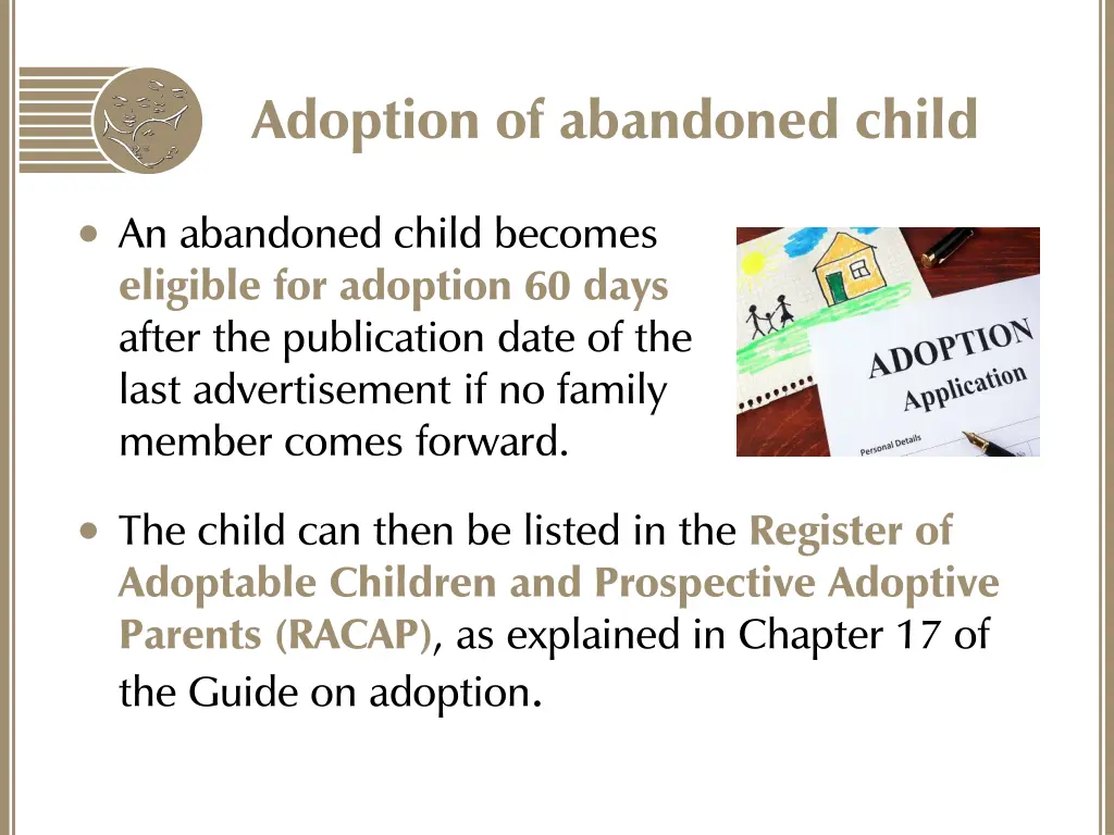 adoption of abandoned child