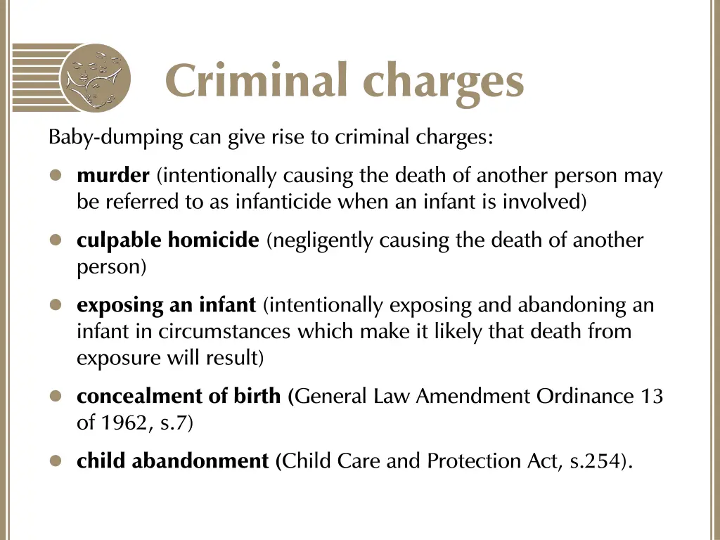 criminal charges