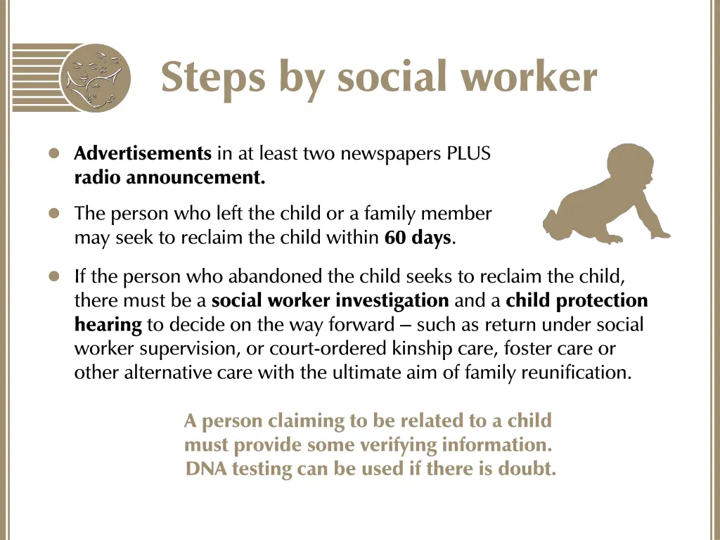 steps by social worker