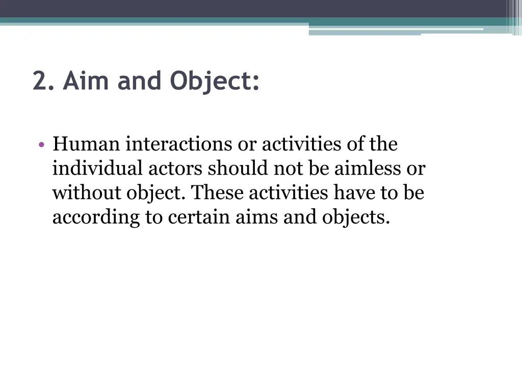 2 aim and object