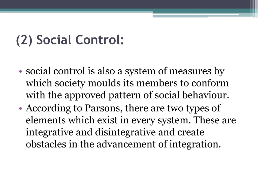 2 social control