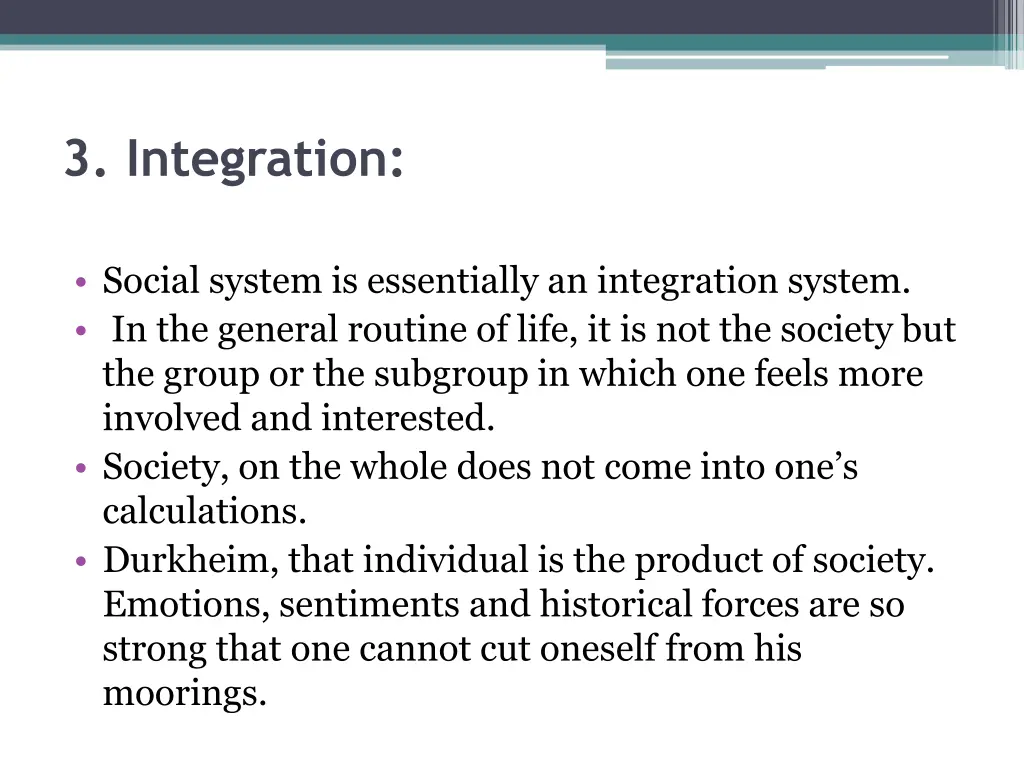 3 integration