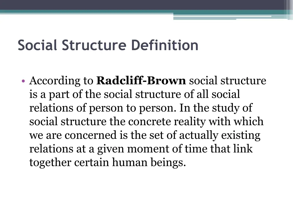 social structure definition