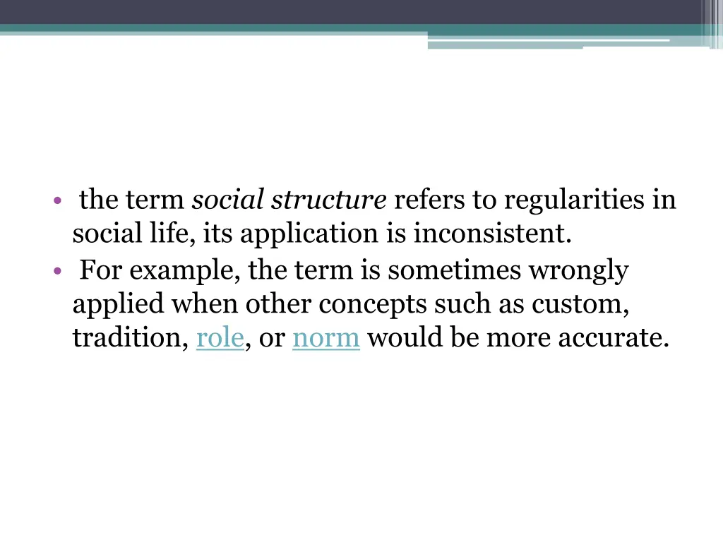 the term social structure refers to regularities