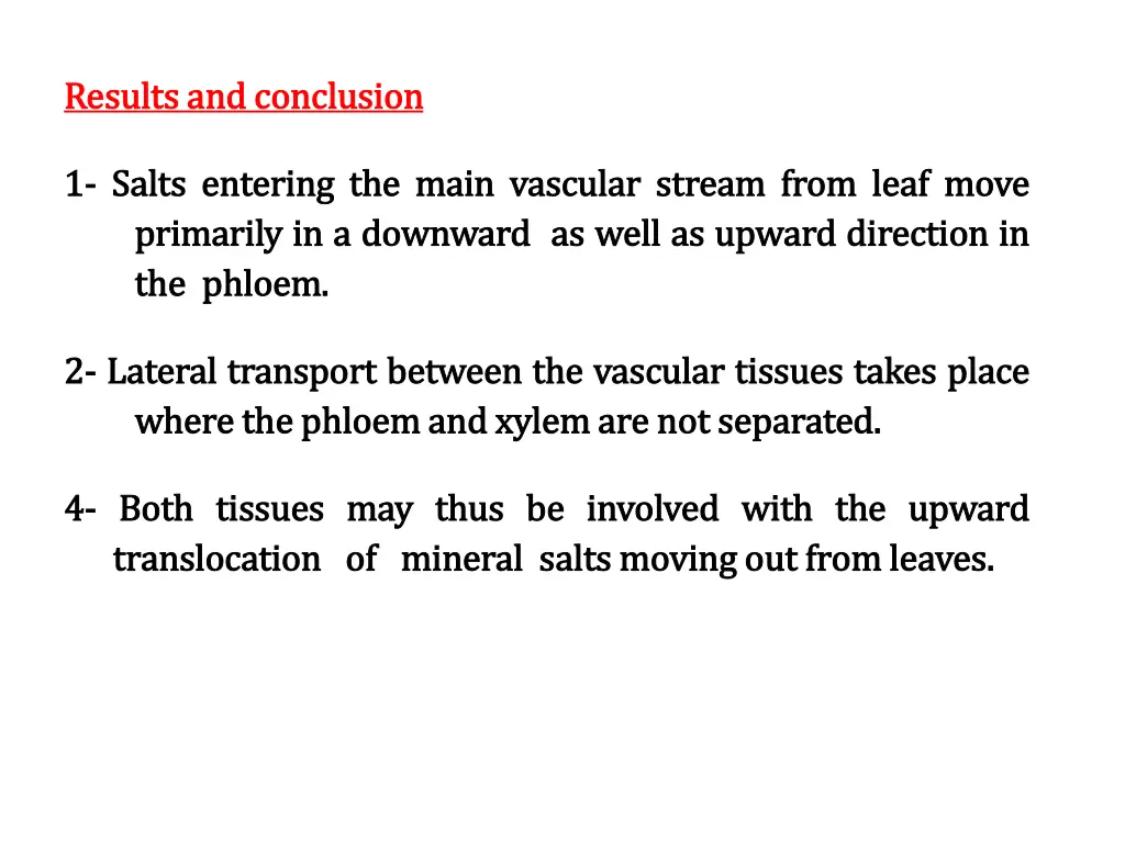 results and conclusion results and conclusion