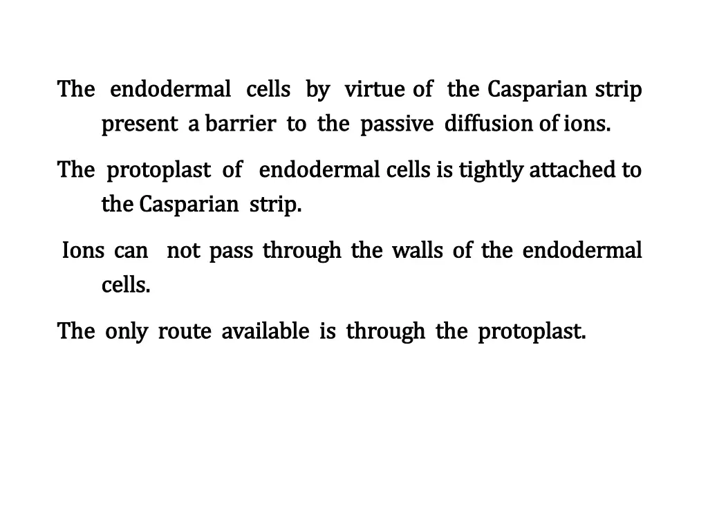 the endodermal cells by virtue