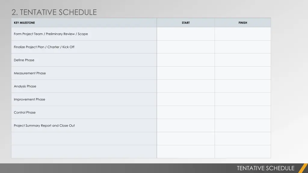 2 tentative schedule