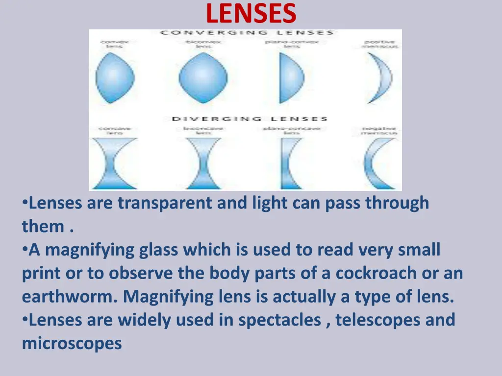 lenses