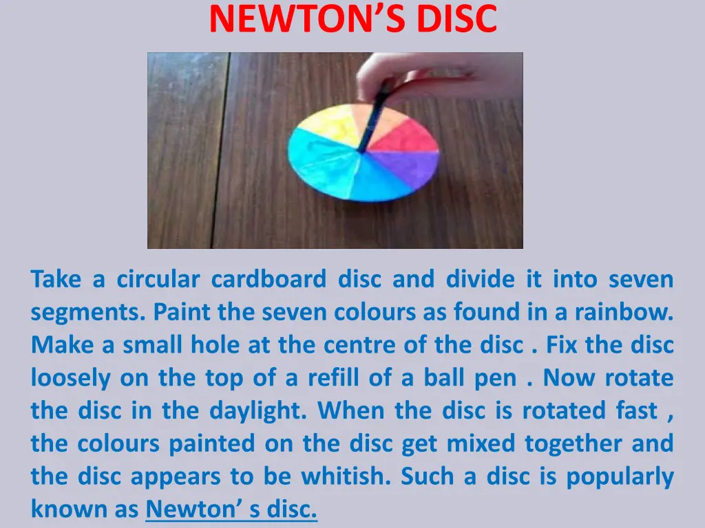 newton s disc