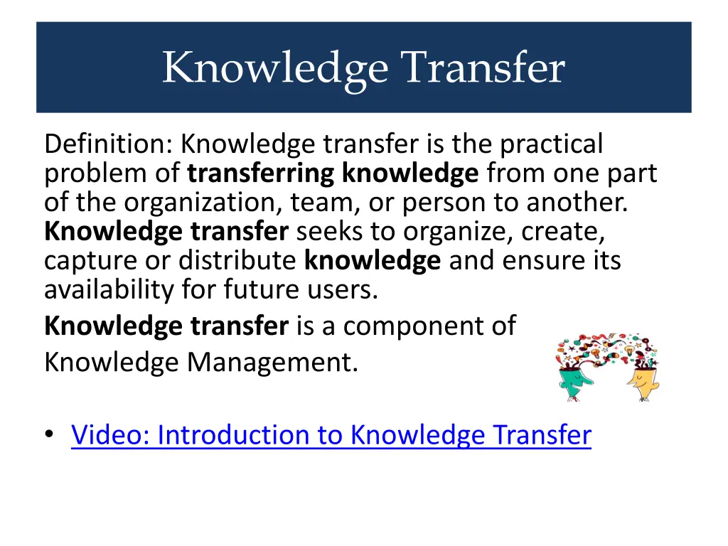 knowledge transfer