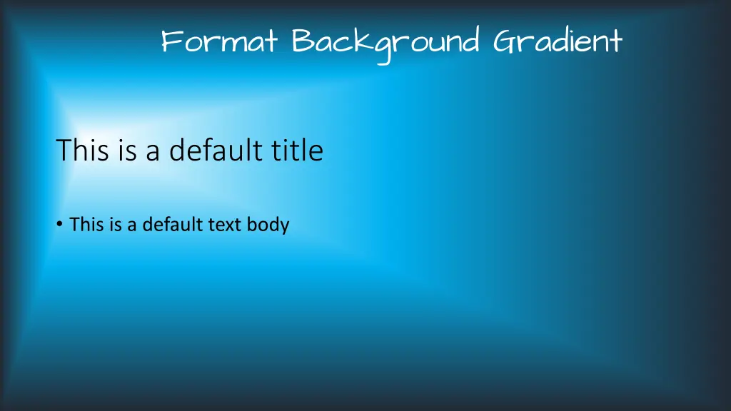 format background gradient