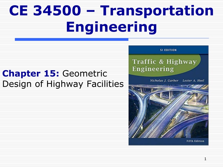 ce 34500 transportation engineering