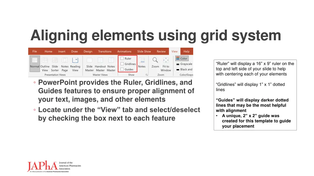 aligning elements using grid system