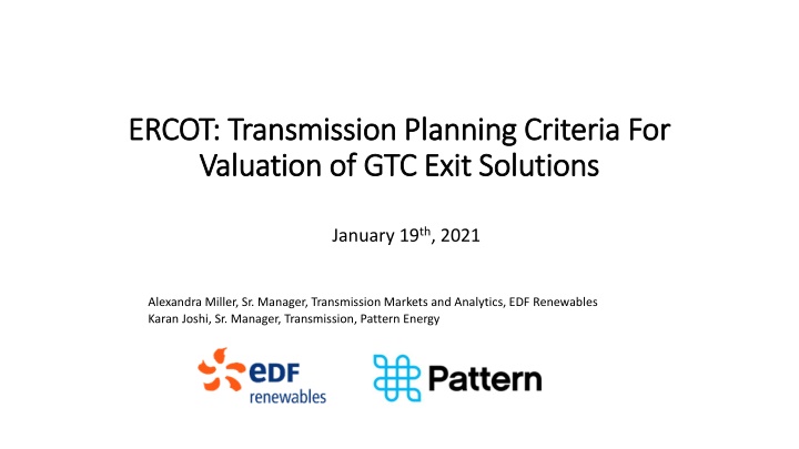 ercot transmission planning criteria for ercot