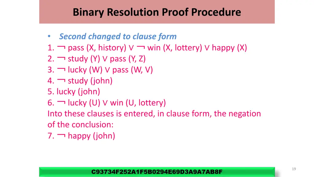 binary resolution proof procedure 6