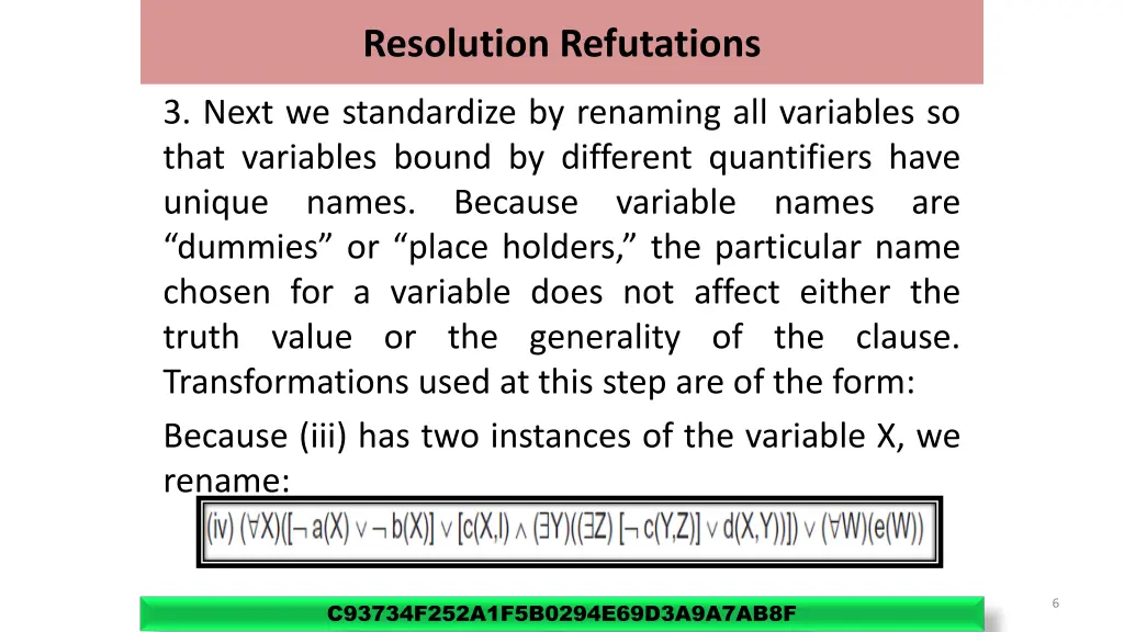 resolution refutations 1