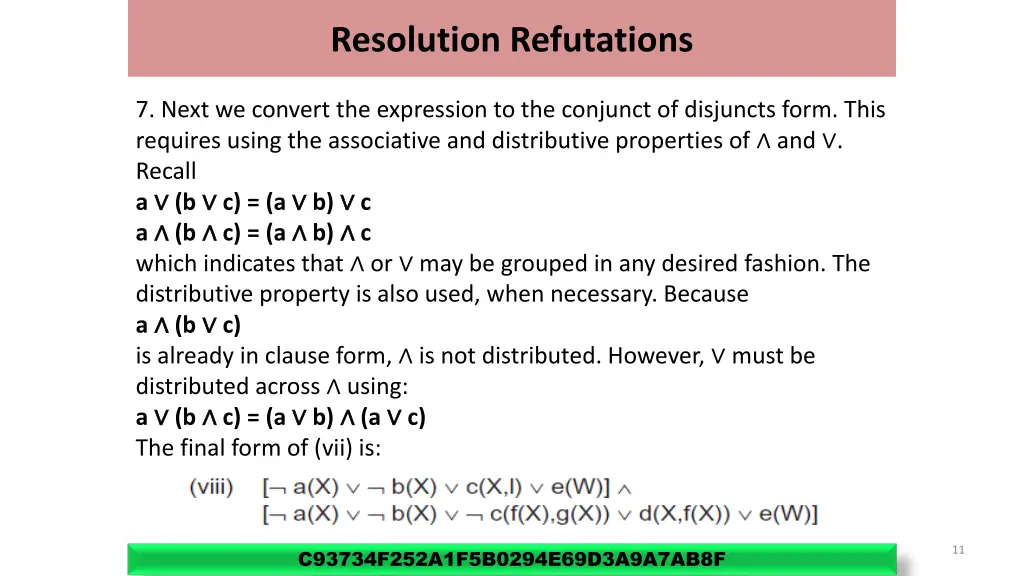 resolution refutations 6