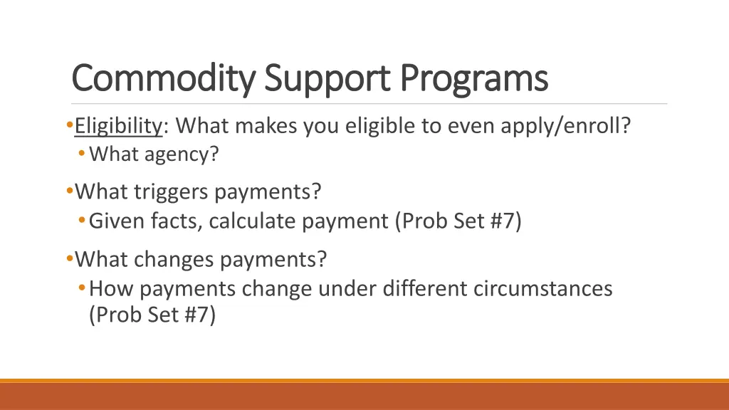 commodity support programs commodity support 1