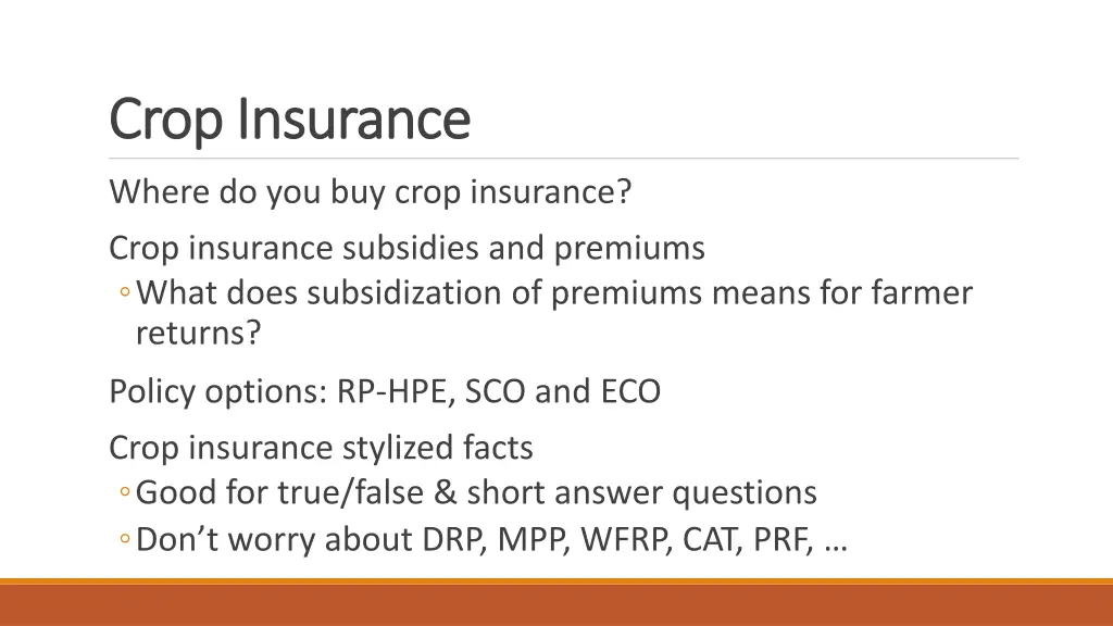 crop insurance crop insurance 1