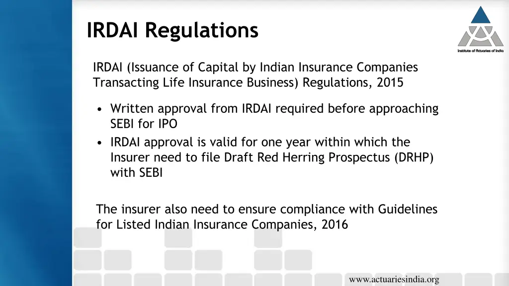 irdai regulations