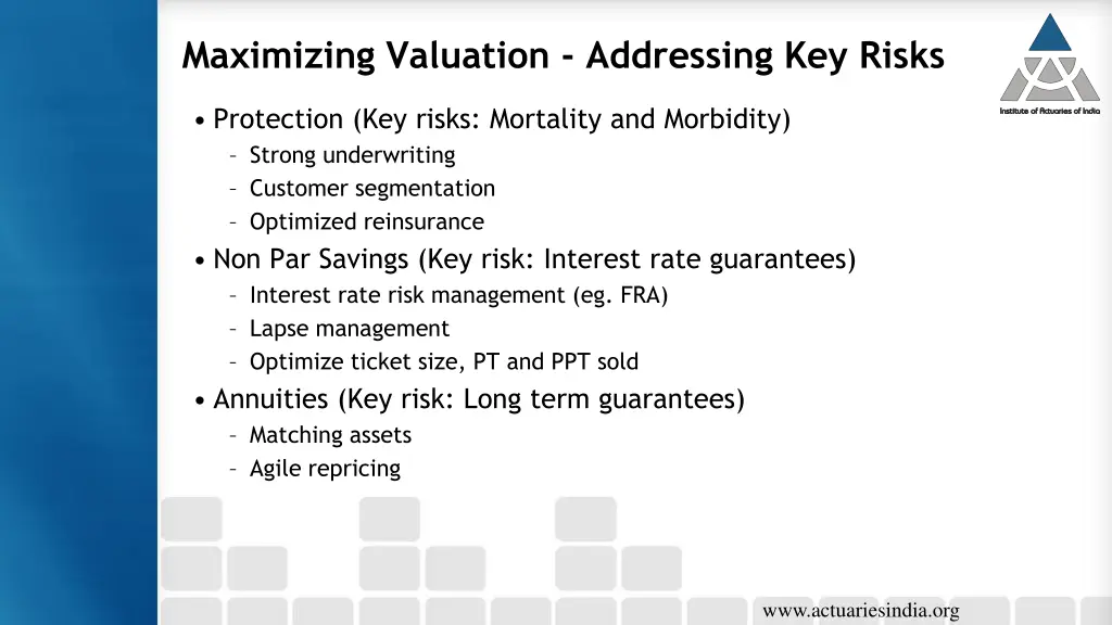 maximizing valuation addressing key risks