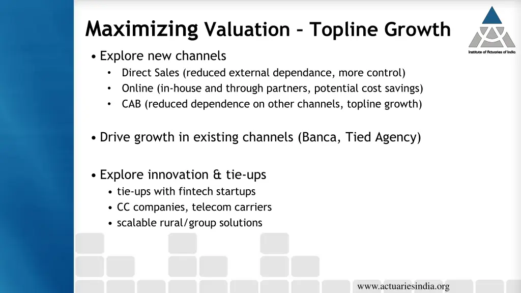 maximizing valuation topline growth