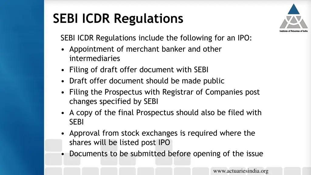 sebi icdr regulations