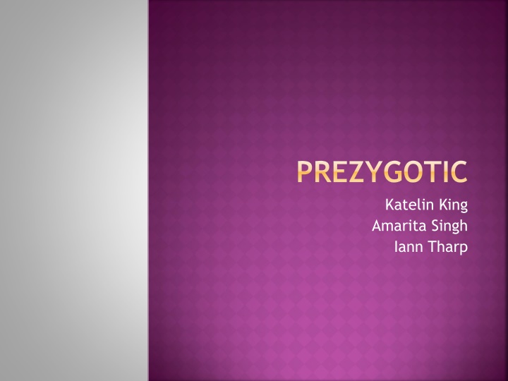 prezygotic