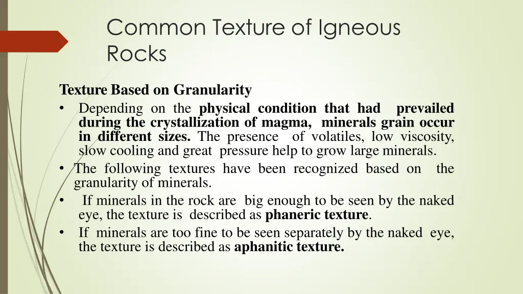 common texture of igneous rocks 4