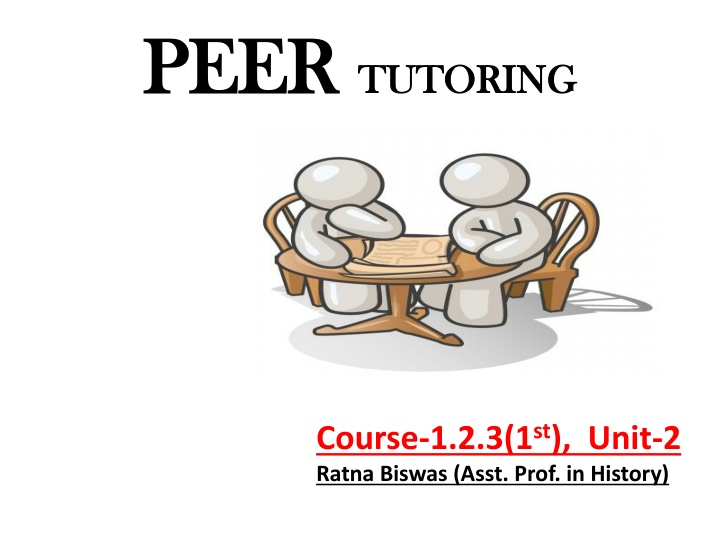 peer peer tutoring tutoring