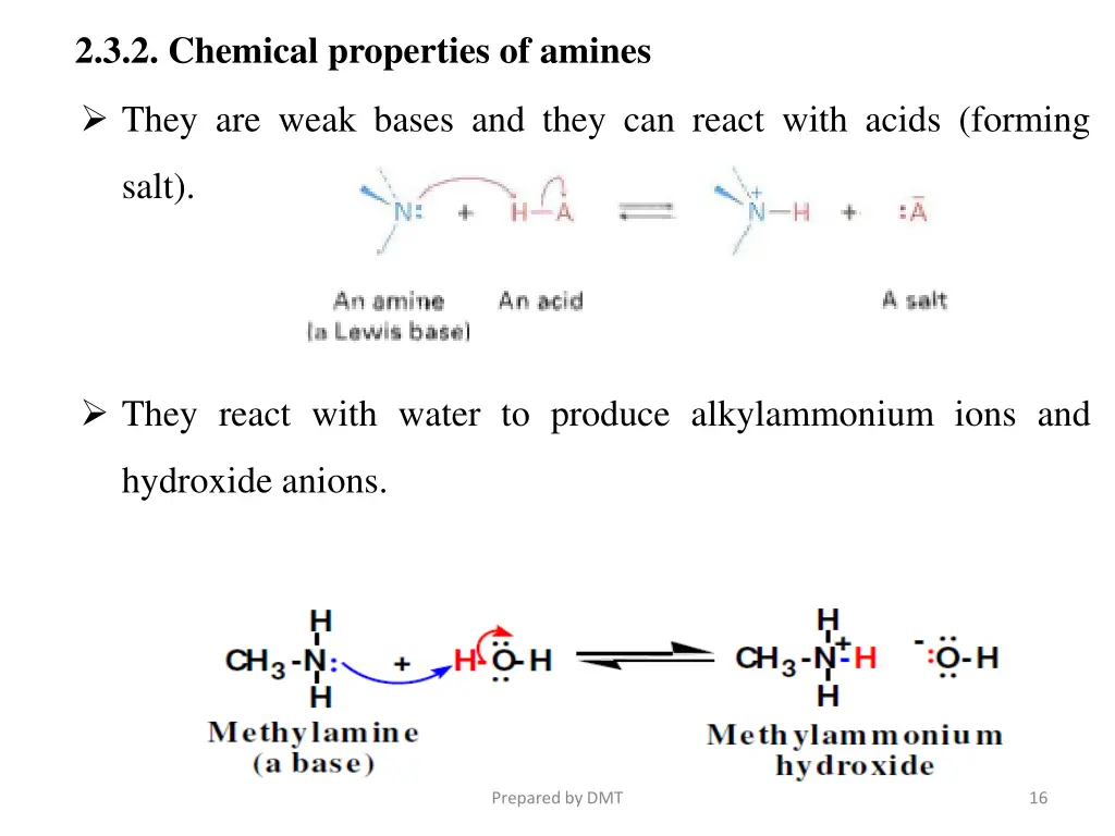 2 3 2 chemical properties of amines