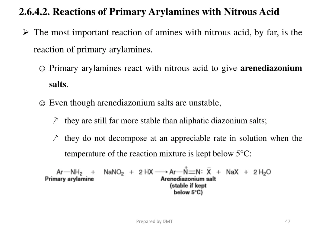 2 6 4 2 reactions of primary arylamines with