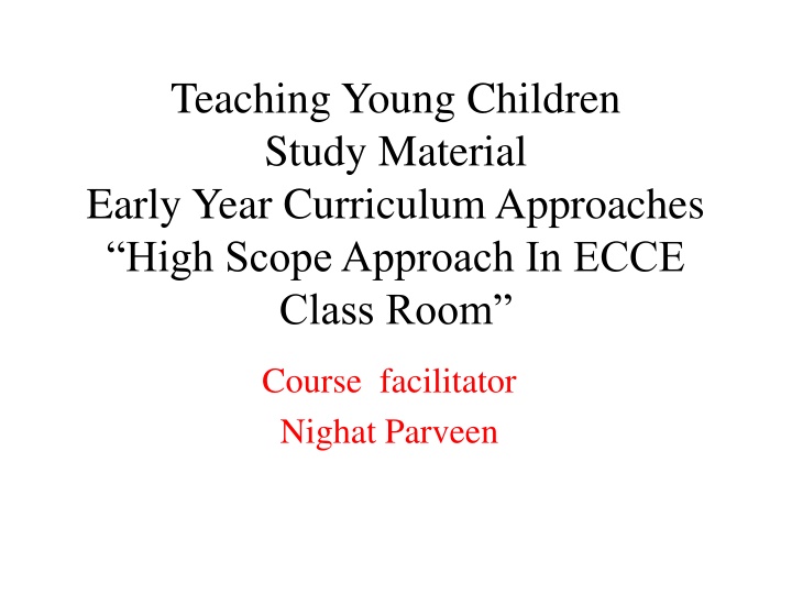 teaching young children study material early year