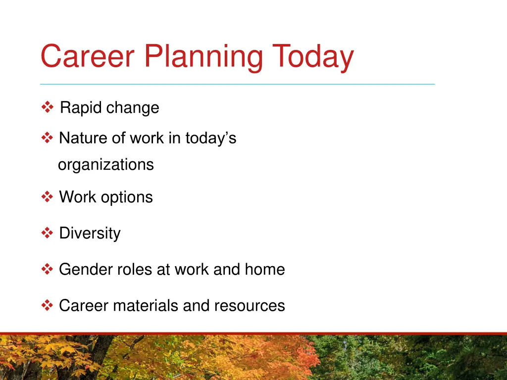 career planning today