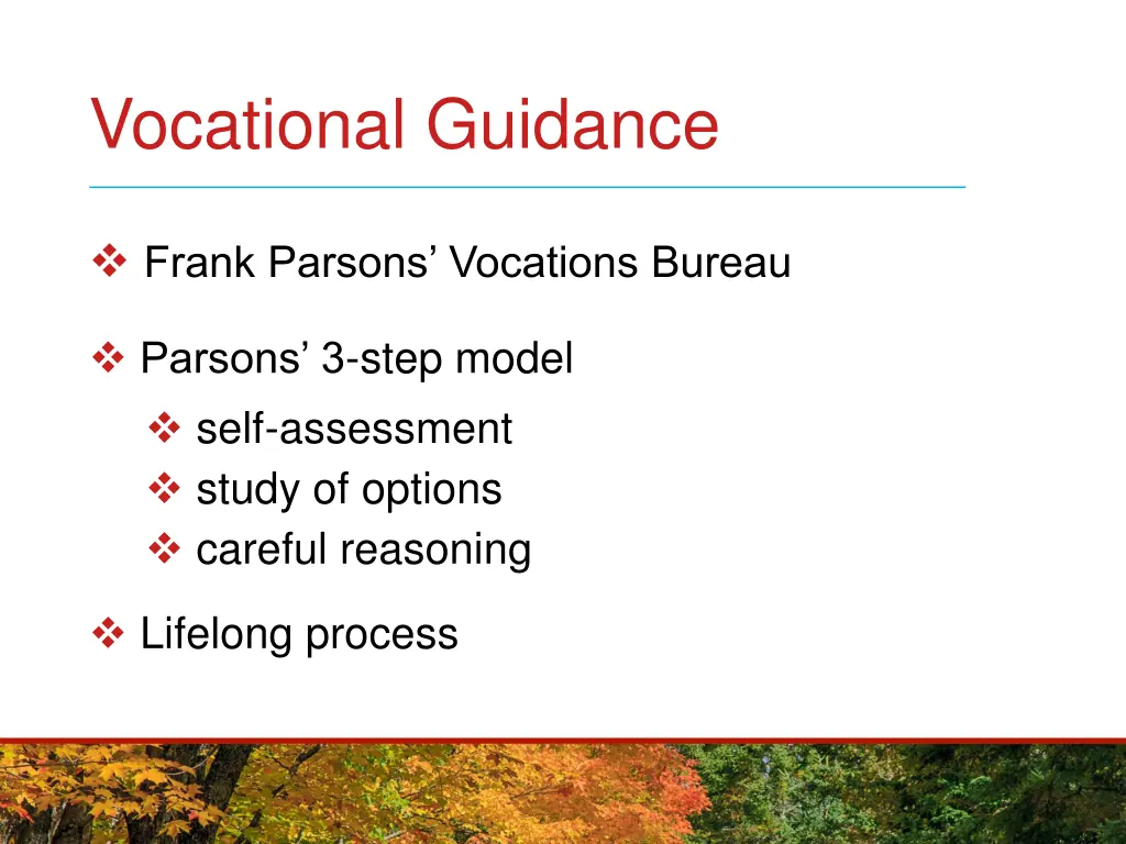 vocational guidance