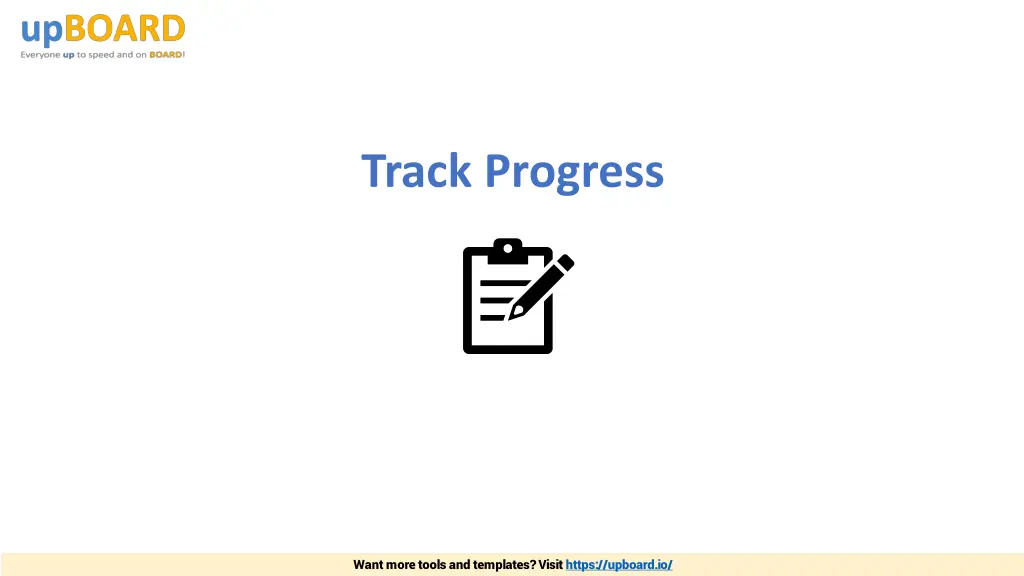 track progress