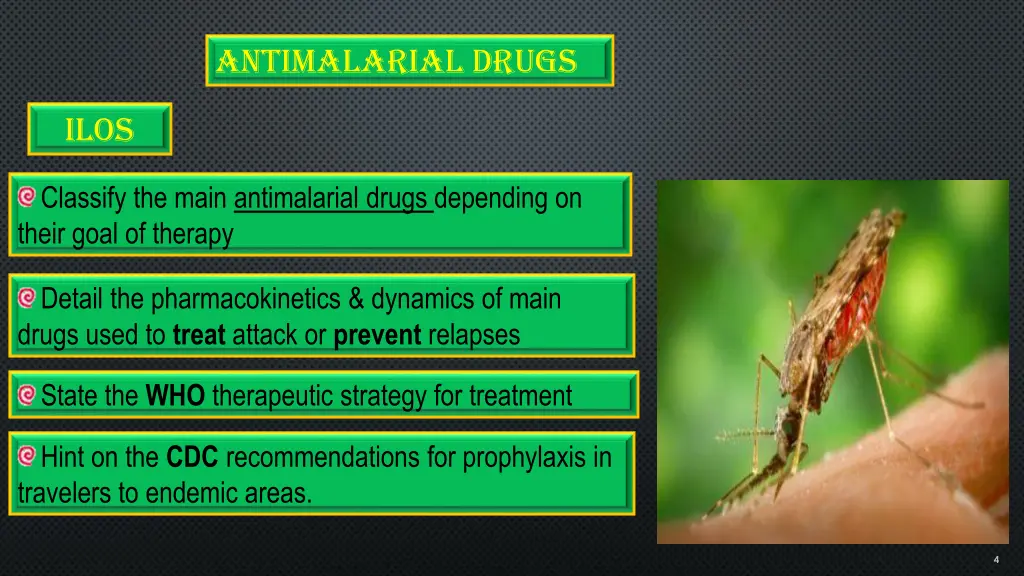 antimalarial drugs