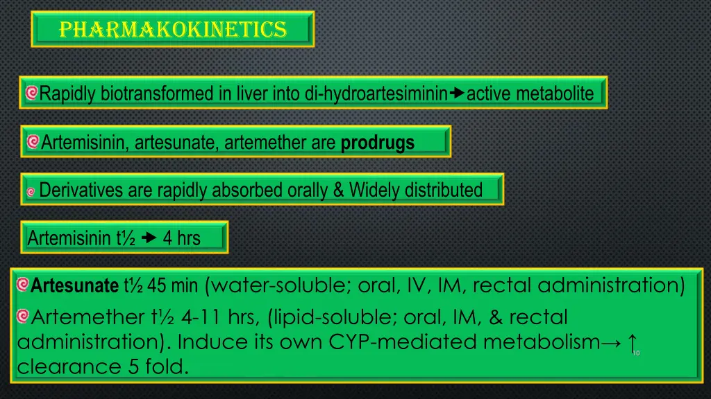 pharmakokinetics