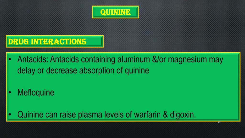 quinine quinine 5