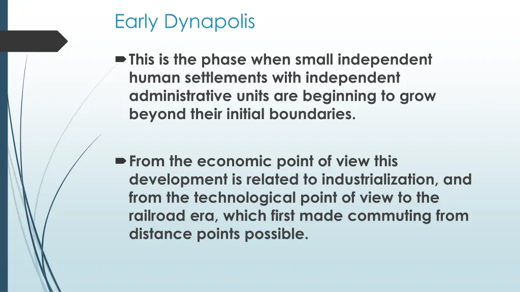 early dynapolis