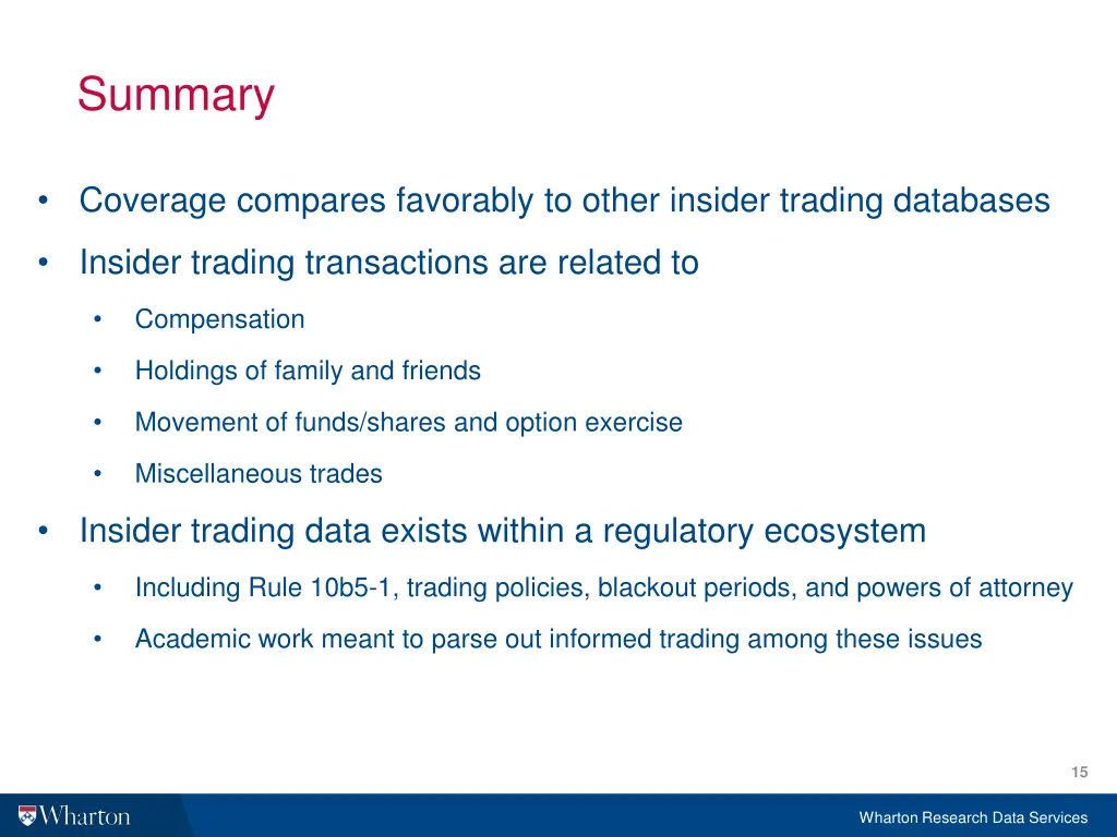 summary 1