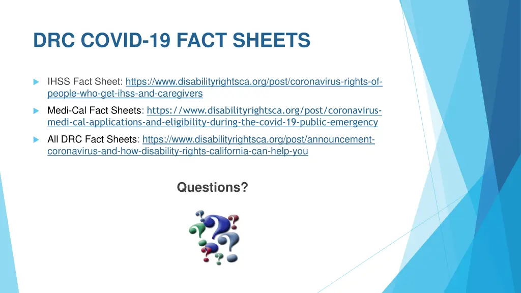 drc covid 19 fact sheets