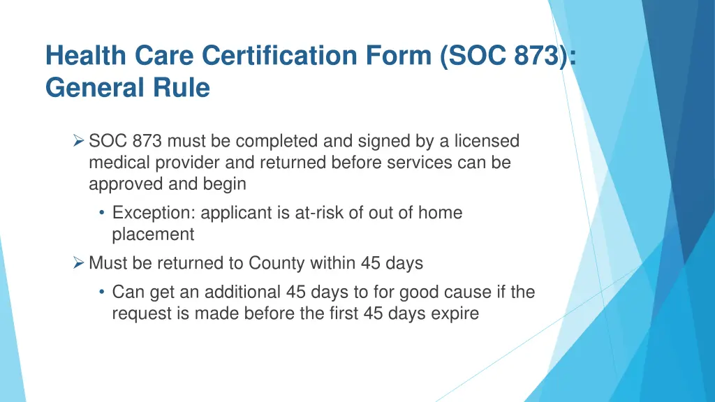 health care certification form soc 873 general