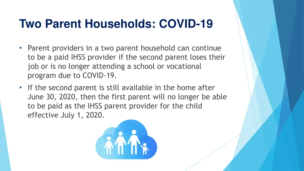 two parent households covid 19