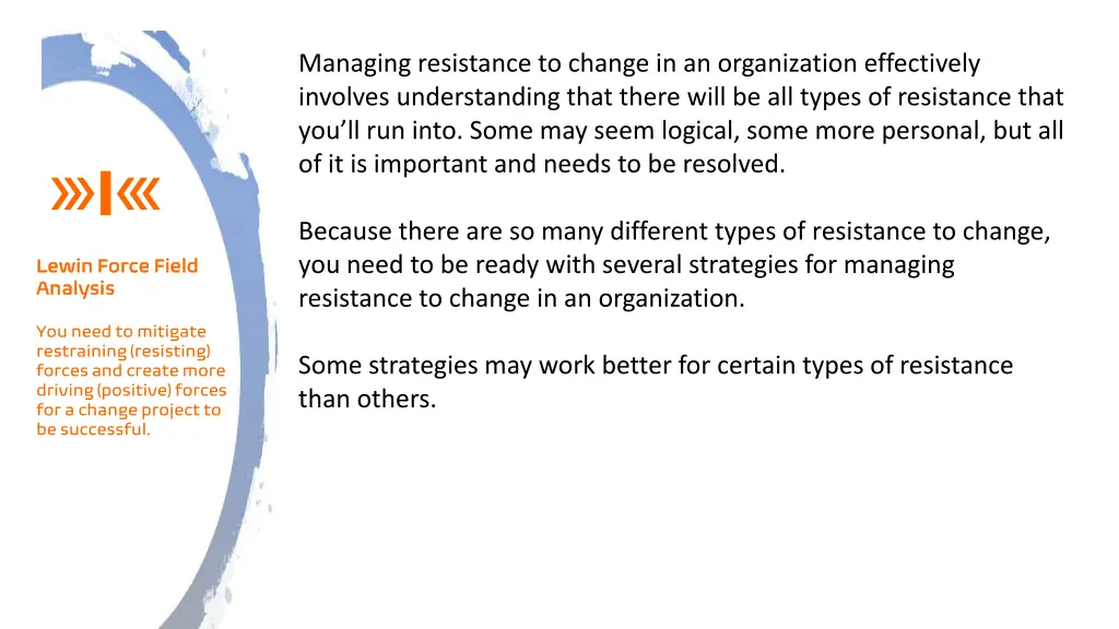 managing resistance to change in an organization