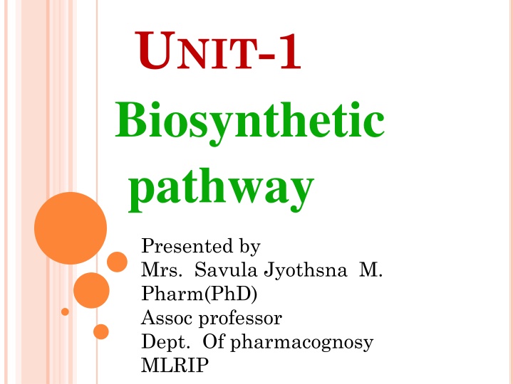 u nit 1 biosynthetic pathway