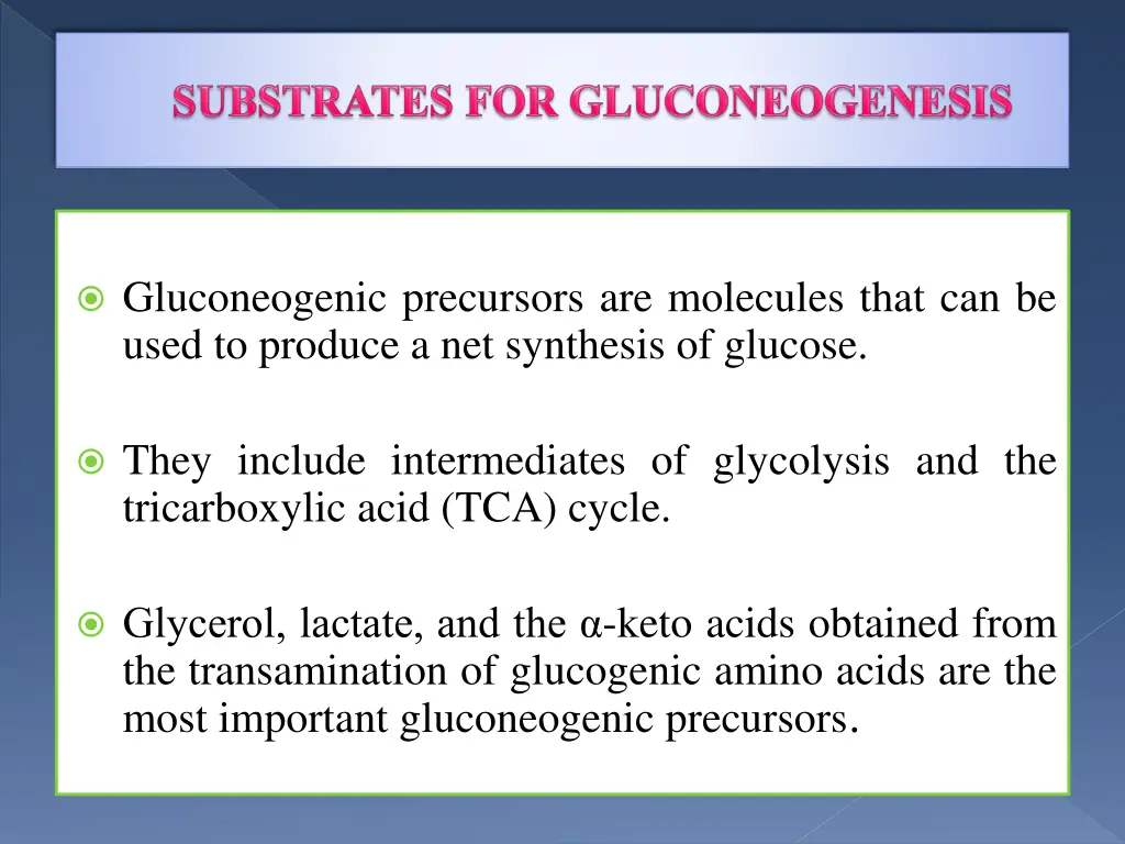 gluconeogenic precursors are molecules that